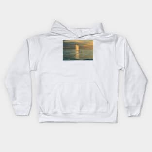 Humpback Whale at Sunset Kids Hoodie